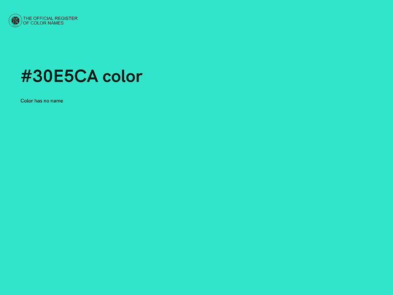 #30E5CA color image