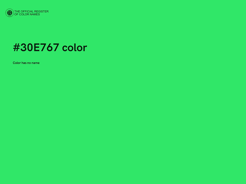 #30E767 color image