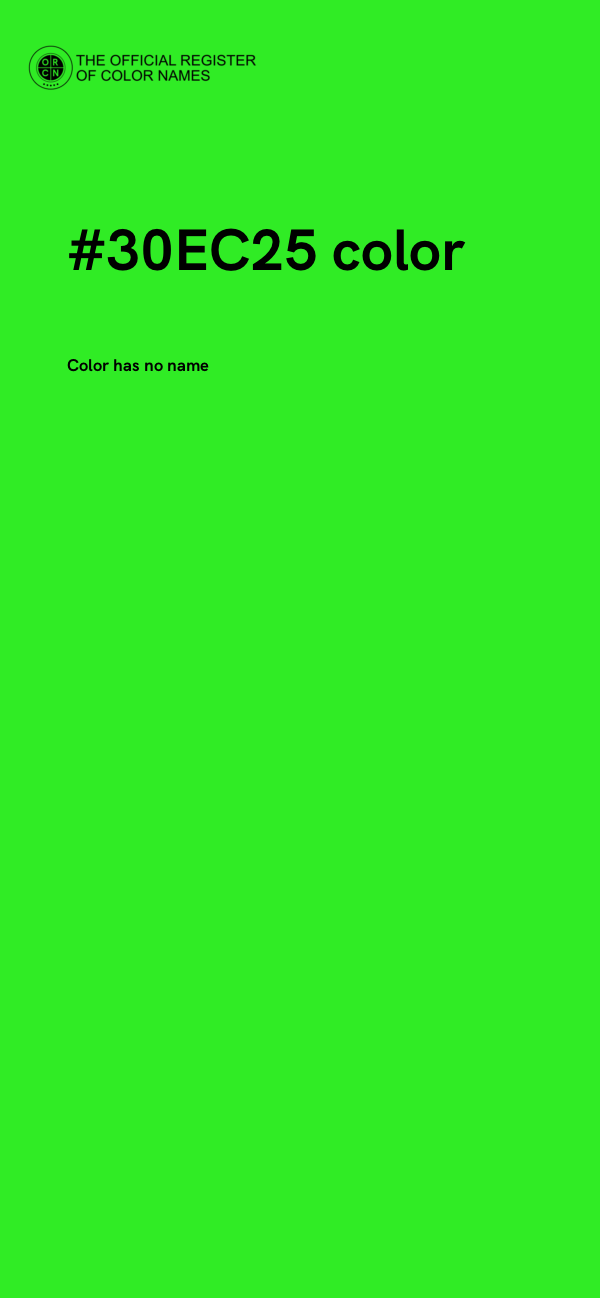 #30EC25 color image
