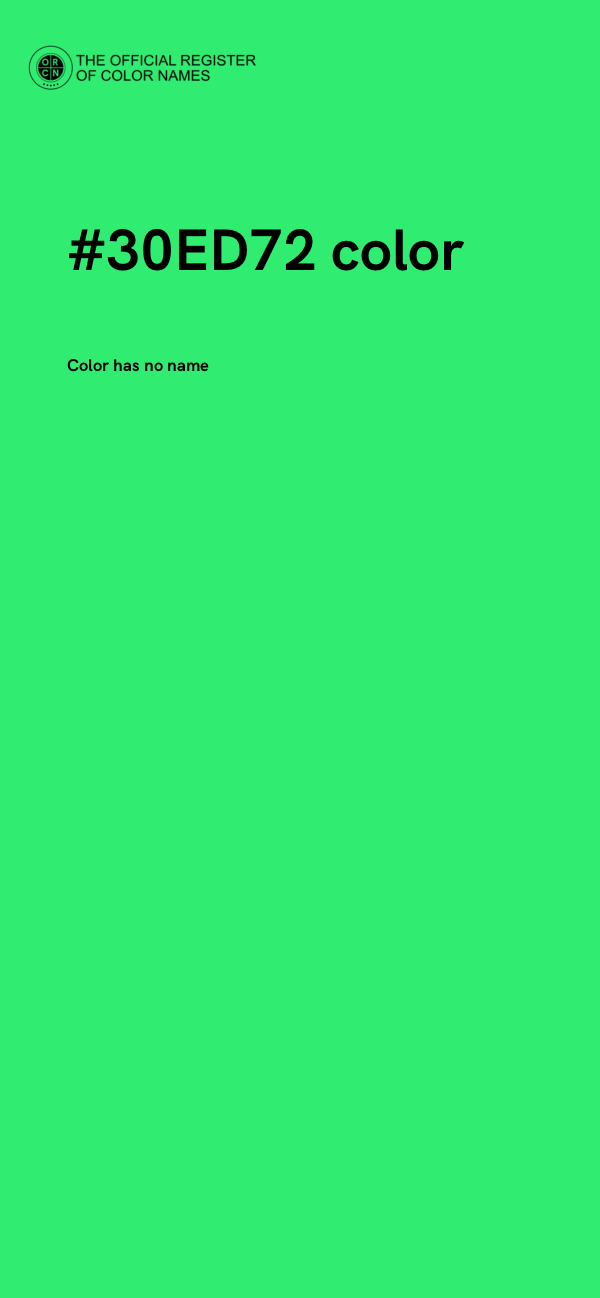 #30ED72 color image