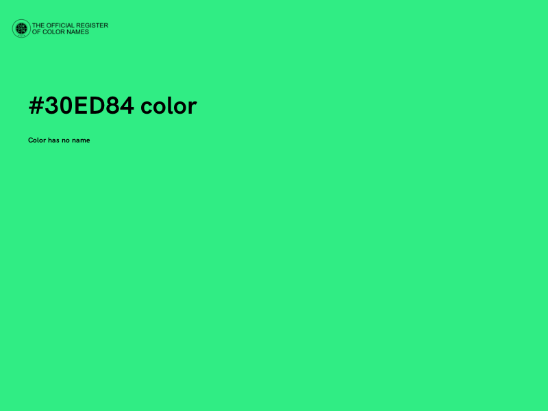 #30ED84 color image