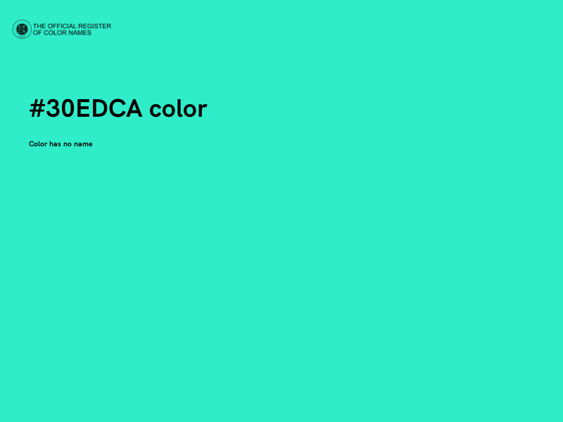 #30EDCA color image