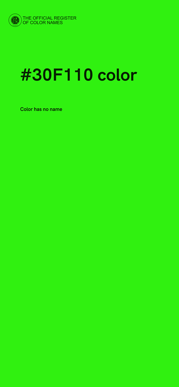 #30F110 color image