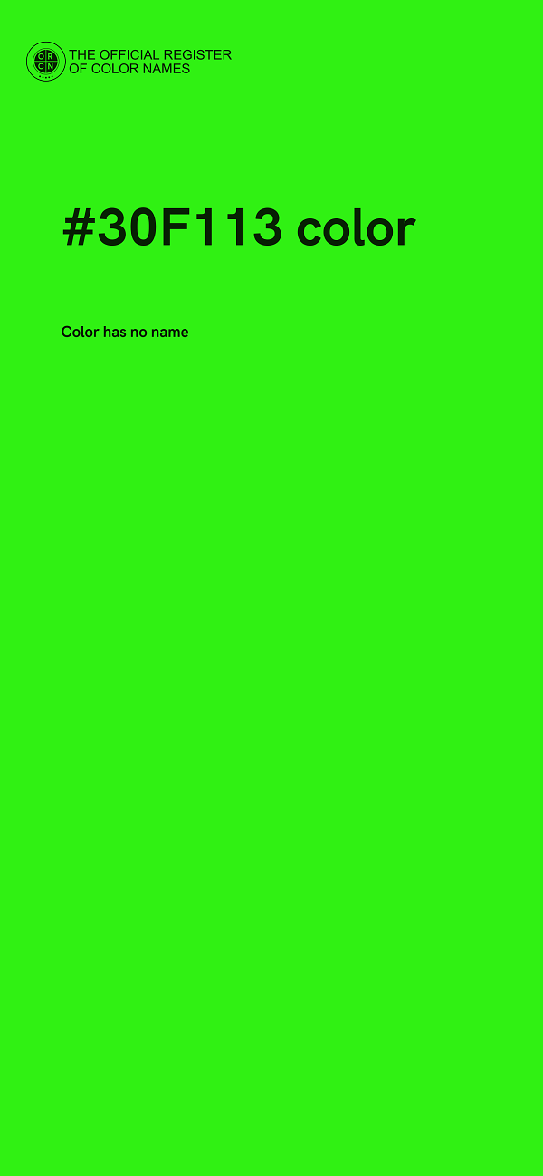 #30F113 color image