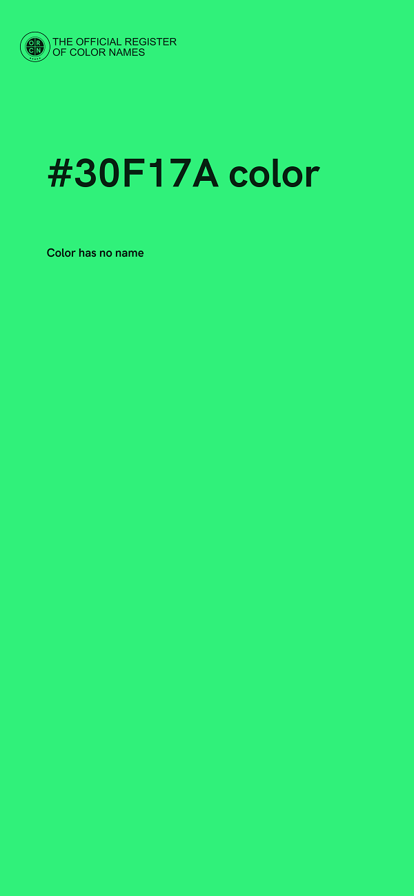#30F17A color image