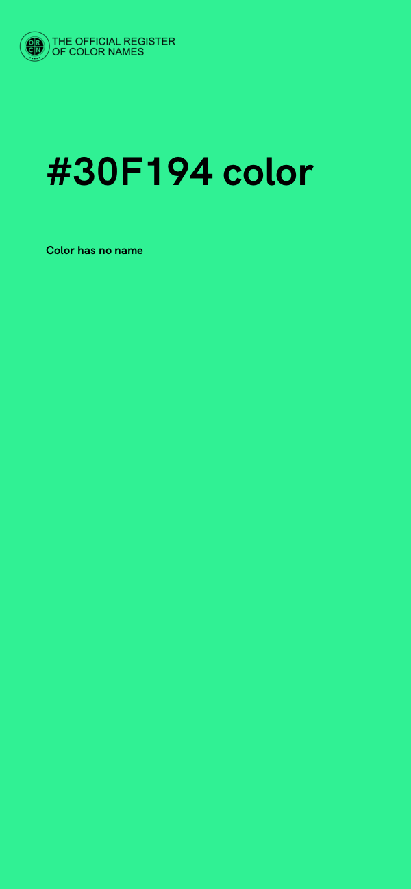 #30F194 color image