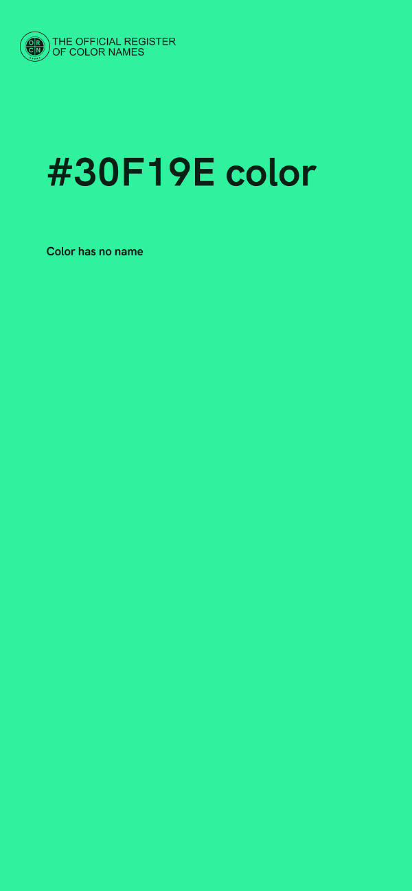 #30F19E color image