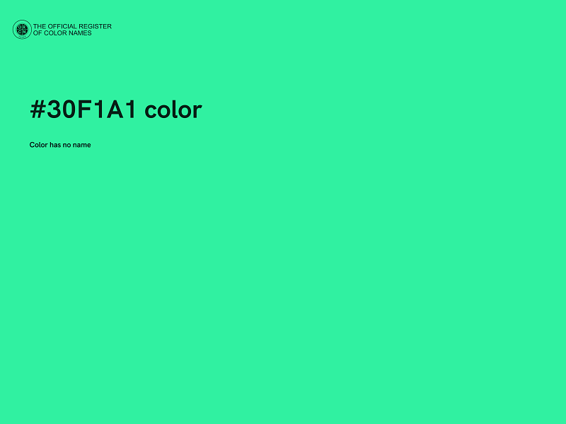 #30F1A1 color image