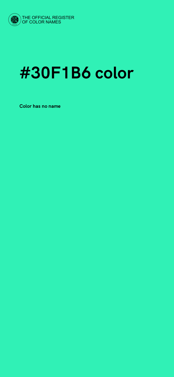 #30F1B6 color image
