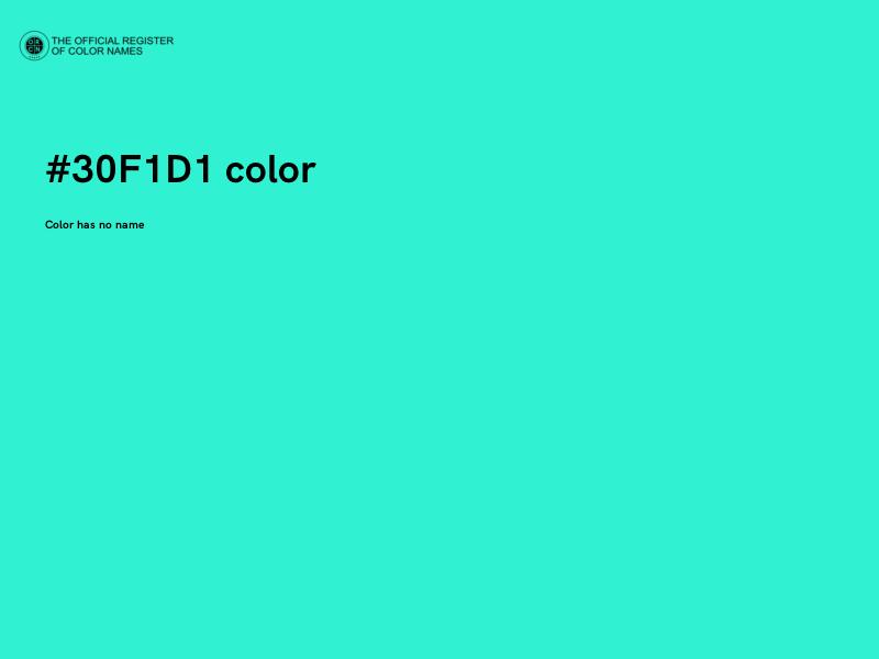 #30F1D1 color image