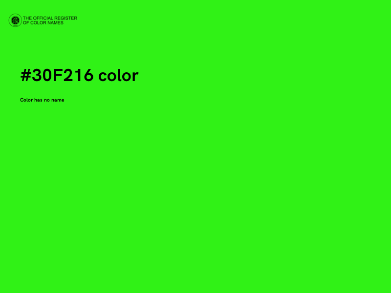 #30F216 color image