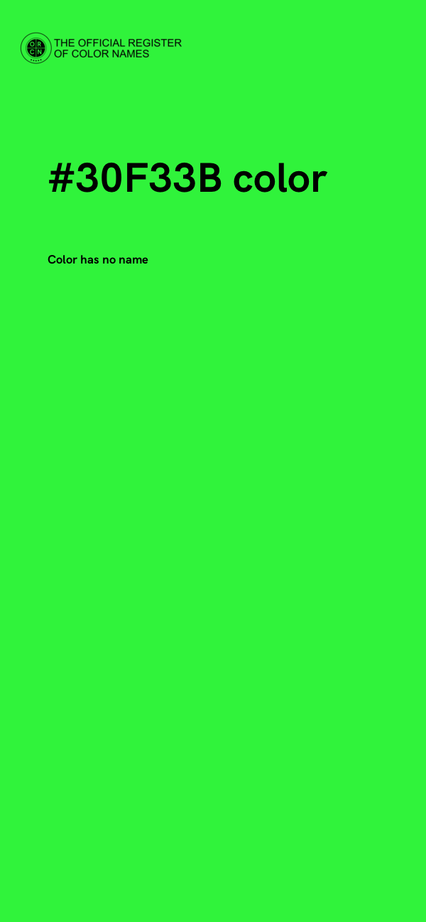 #30F33B color image