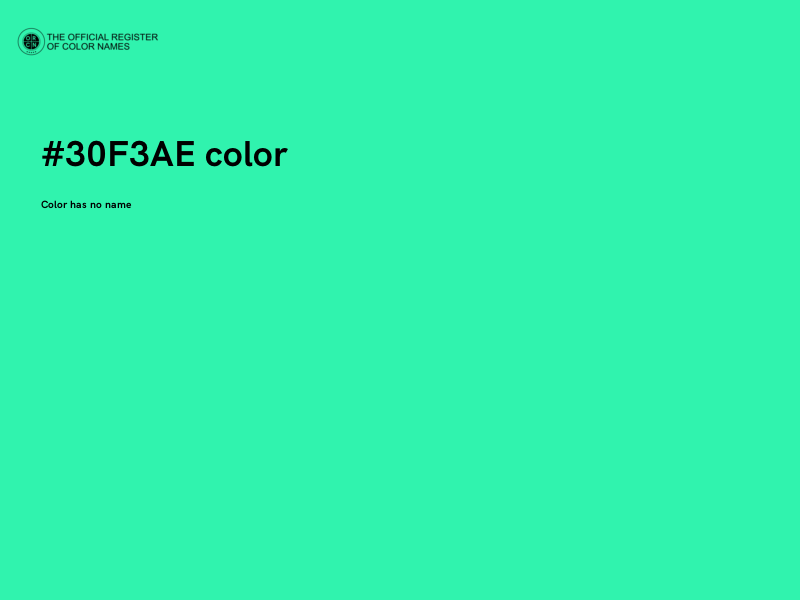 #30F3AE color image