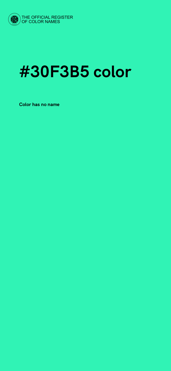 #30F3B5 color image