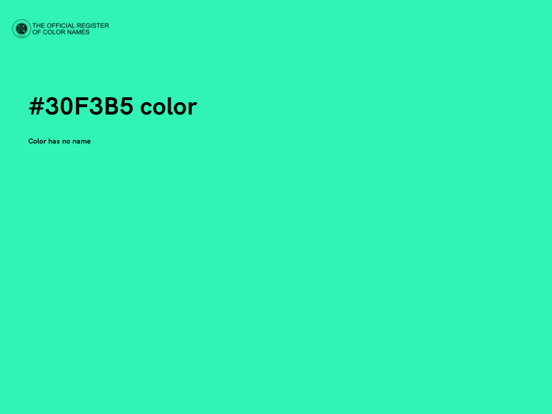#30F3B5 color image