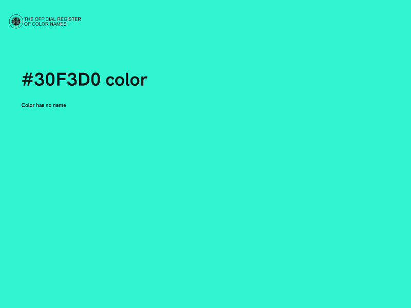 #30F3D0 color image