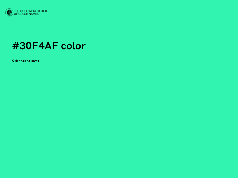 #30F4AF color image