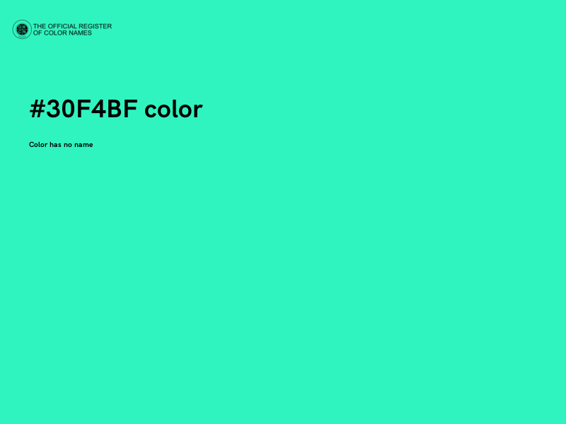 #30F4BF color image