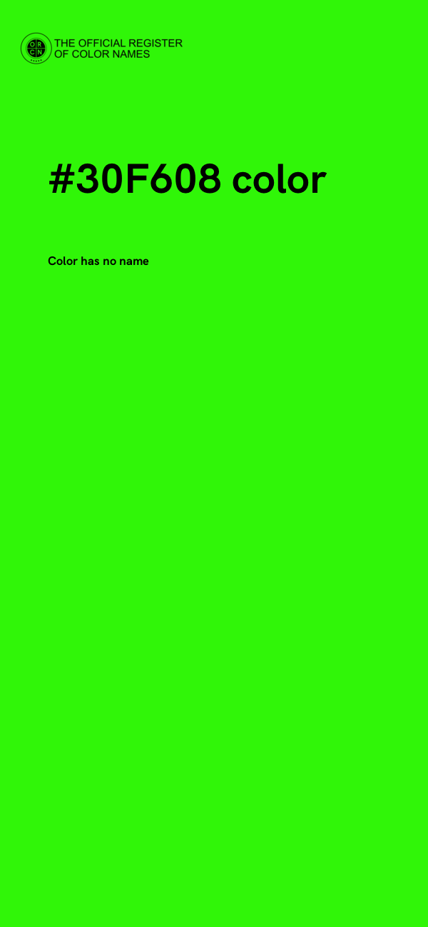 #30F608 color image