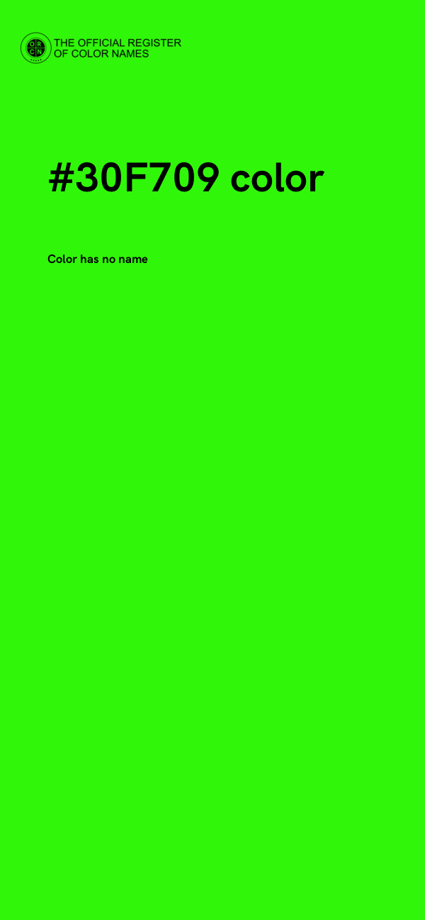 #30F709 color image