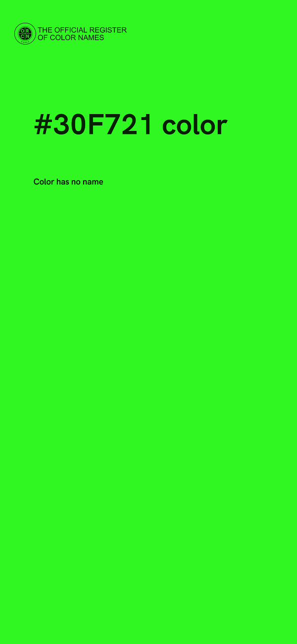 #30F721 color image