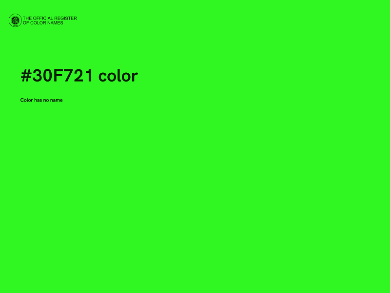 #30F721 color image