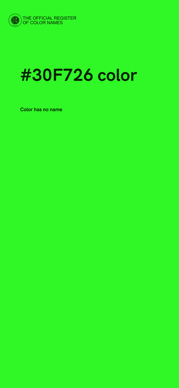 #30F726 color image
