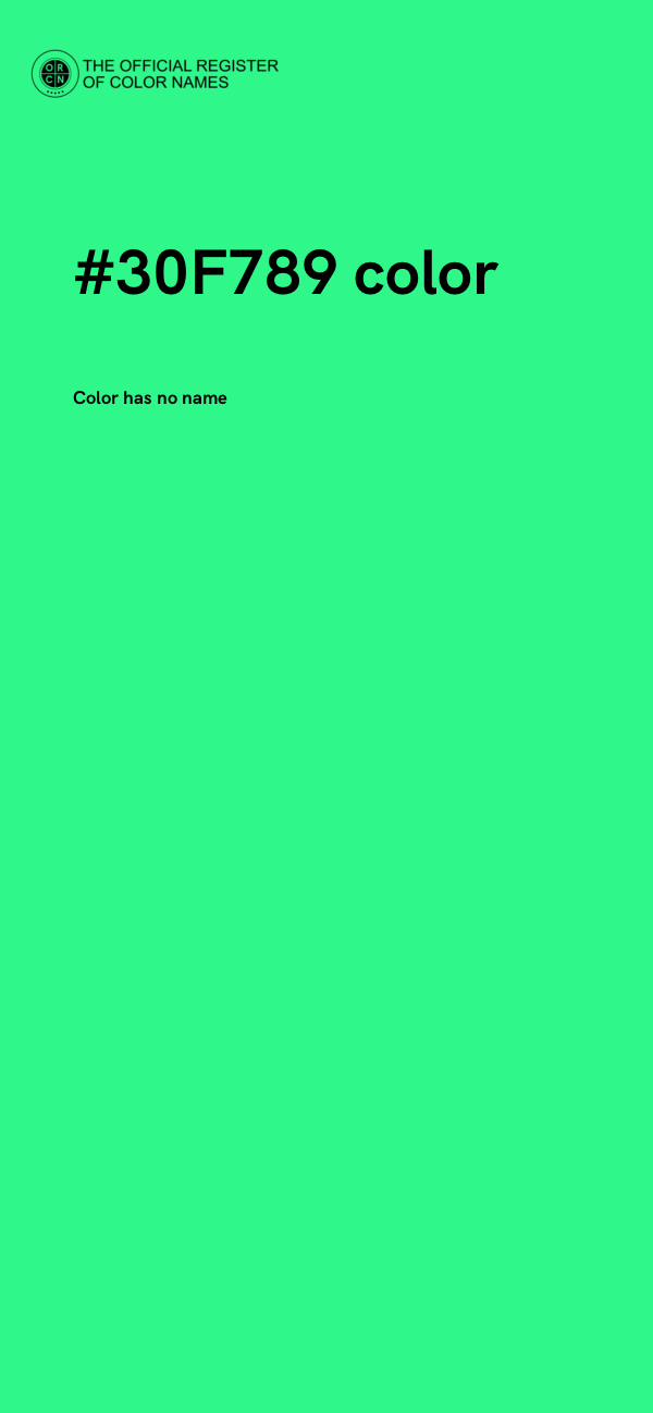 #30F789 color image