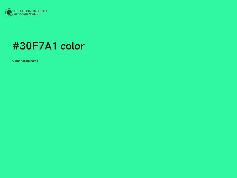 #30F7A1 color image