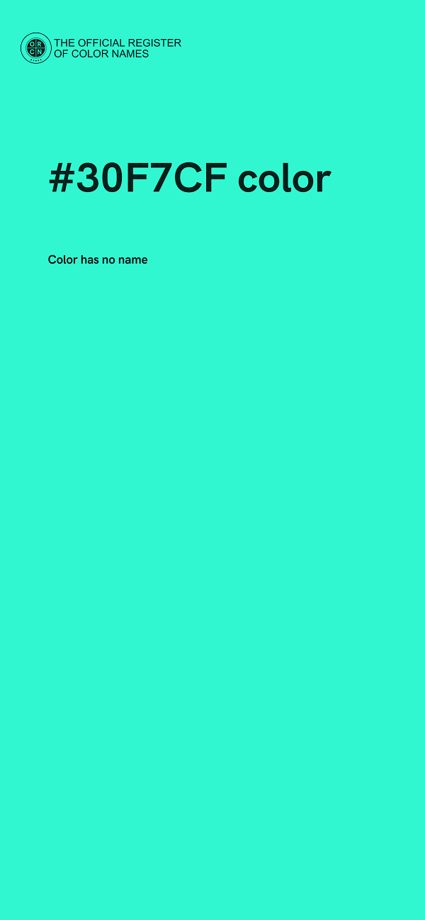 #30F7CF color image