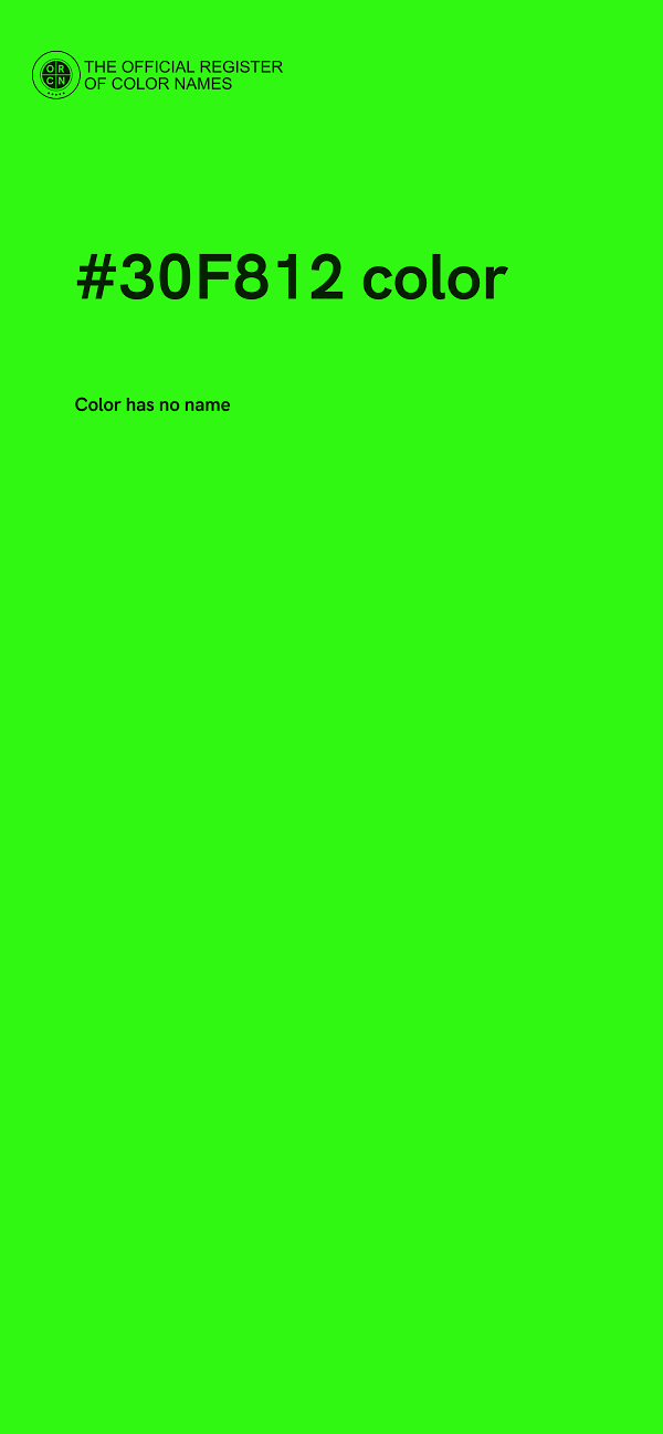 #30F812 color image