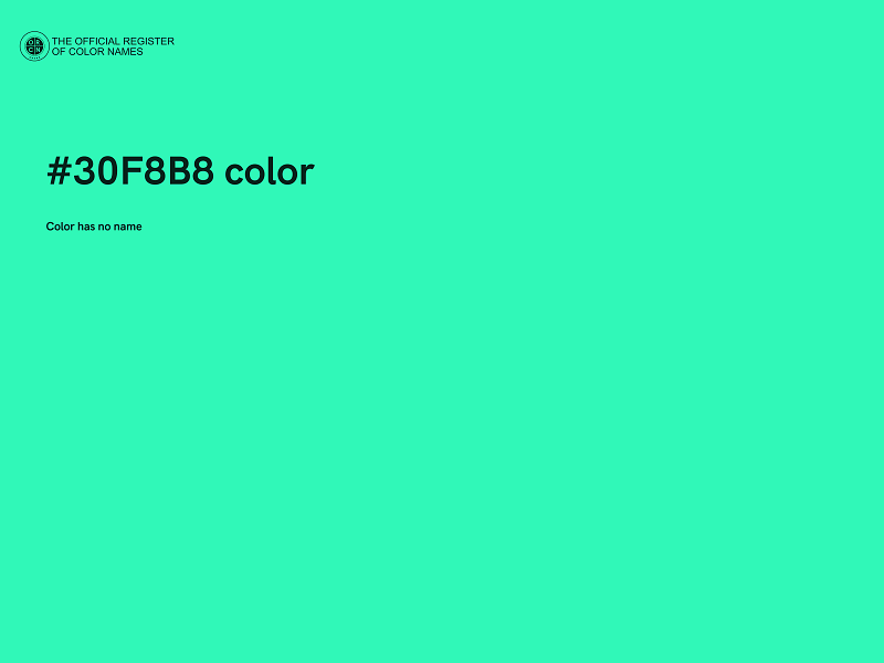 #30F8B8 color image