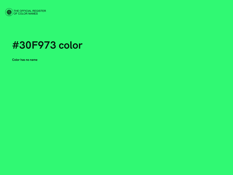 #30F973 color image