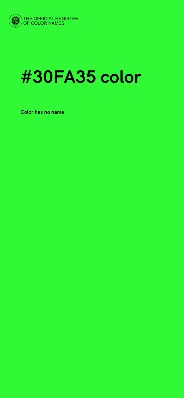 #30FA35 color image