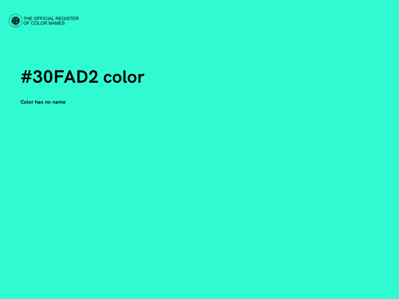#30FAD2 color image