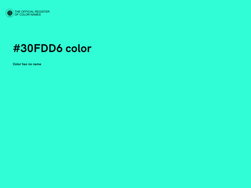 #30FDD6 color image