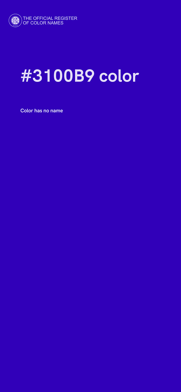 #3100B9 color image