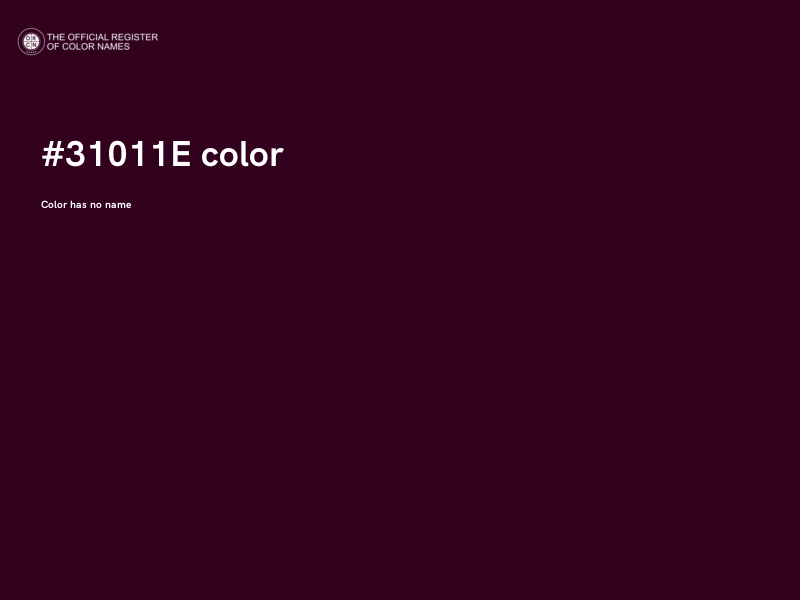 #31011E color image