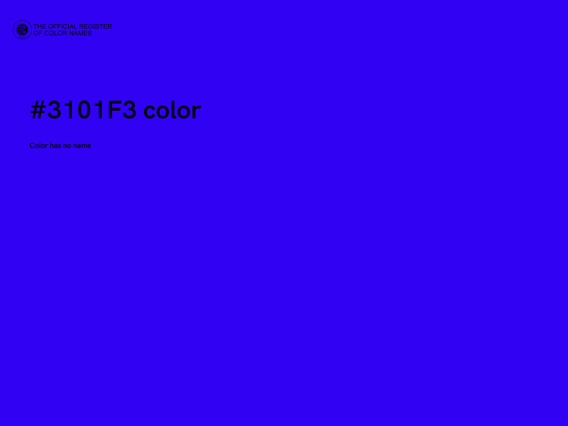 #3101F3 color image