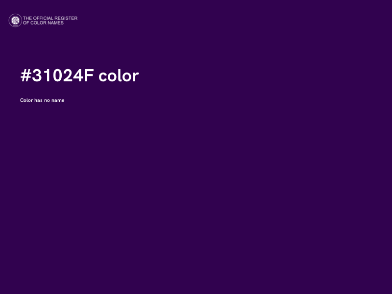 #31024F color image