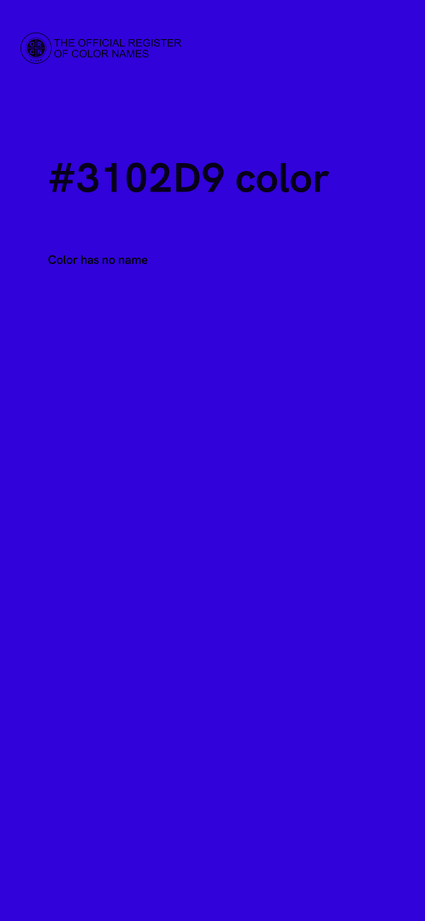 #3102D9 color image