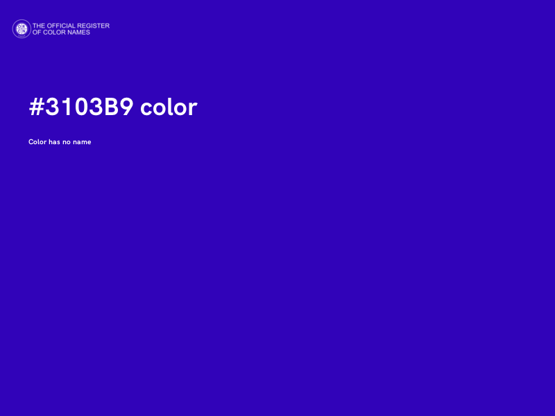 #3103B9 color image