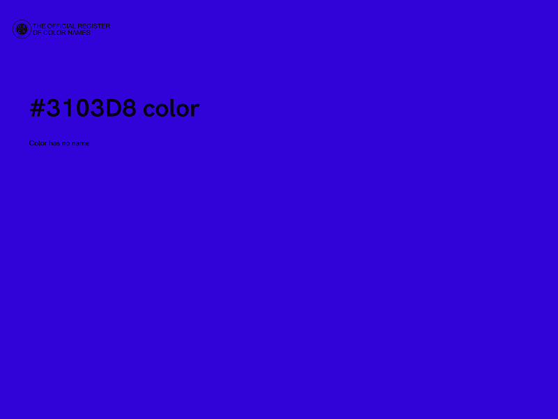 #3103D8 color image