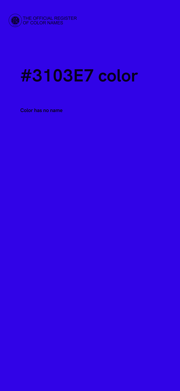 #3103E7 color image