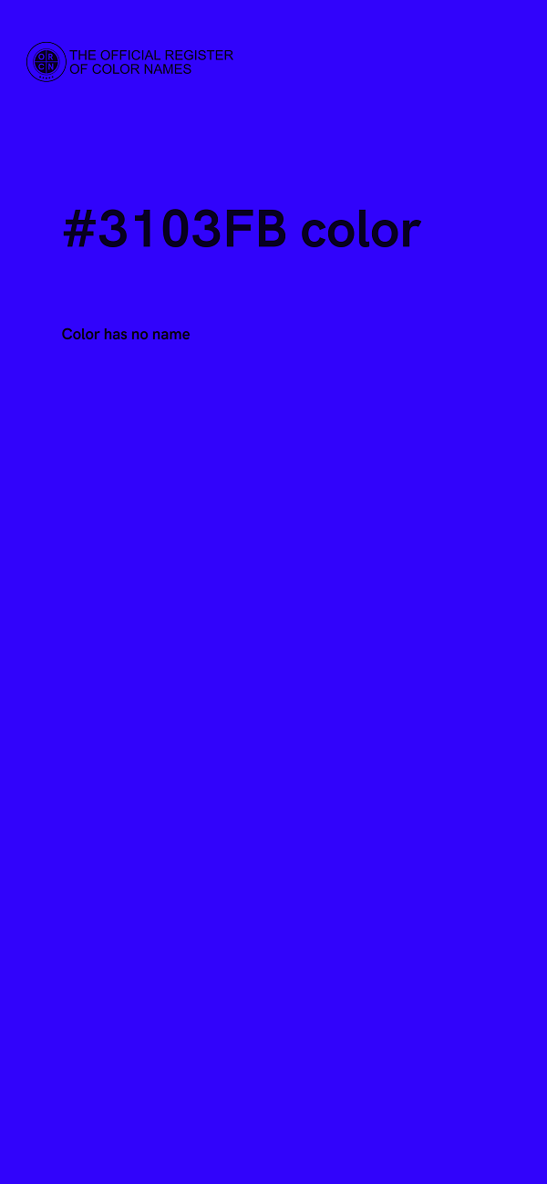 #3103FB color image