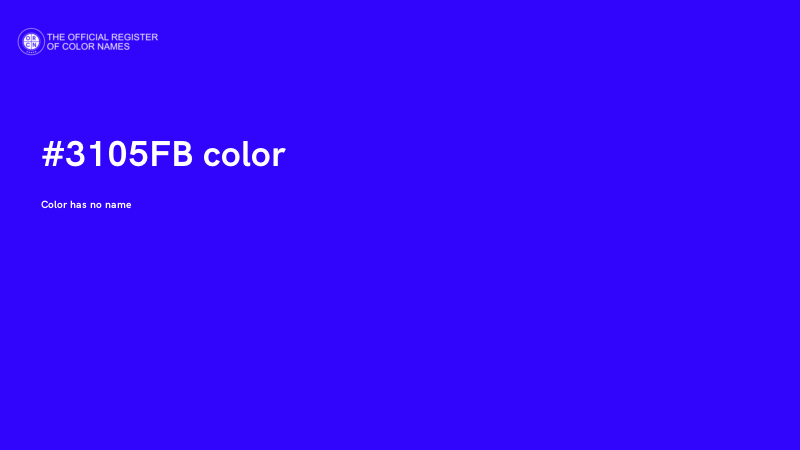 #3105FB color image