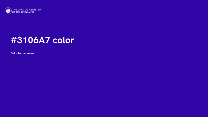 #3106A7 color image
