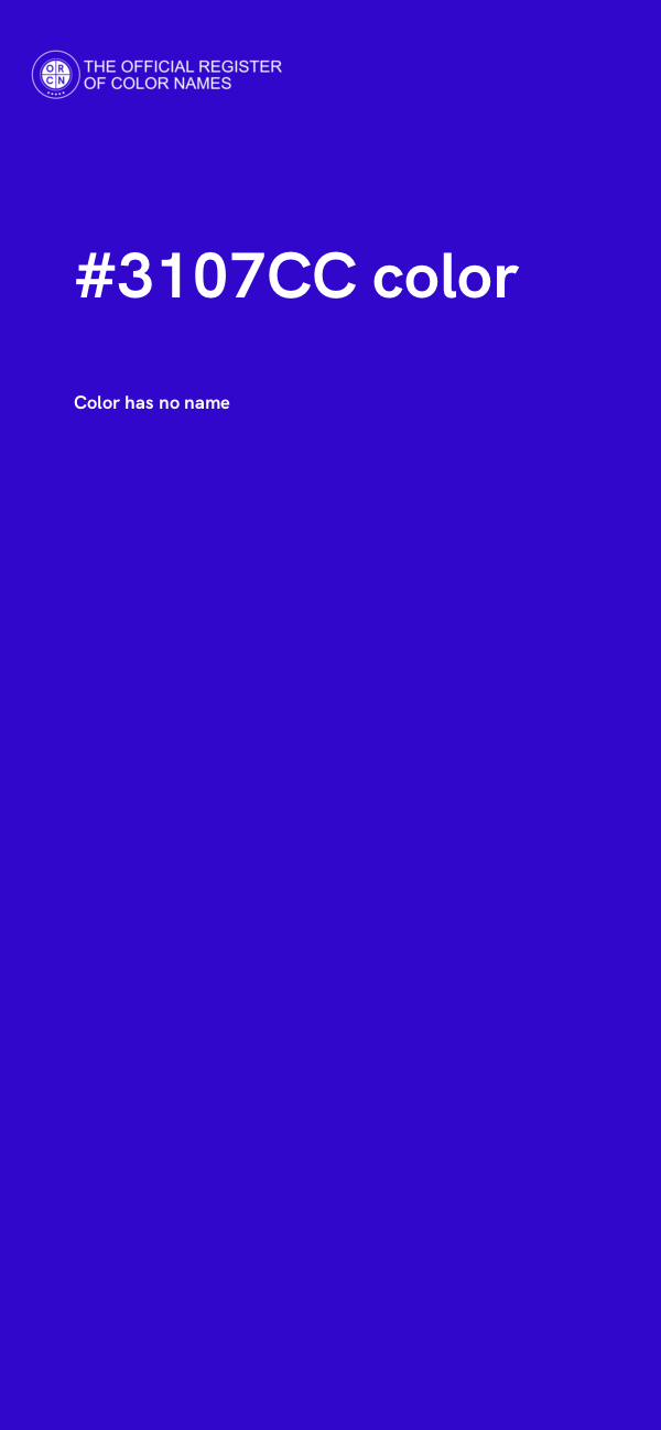 #3107CC color image