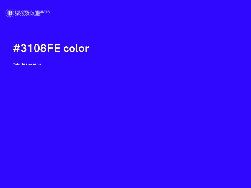 #3108FE color image