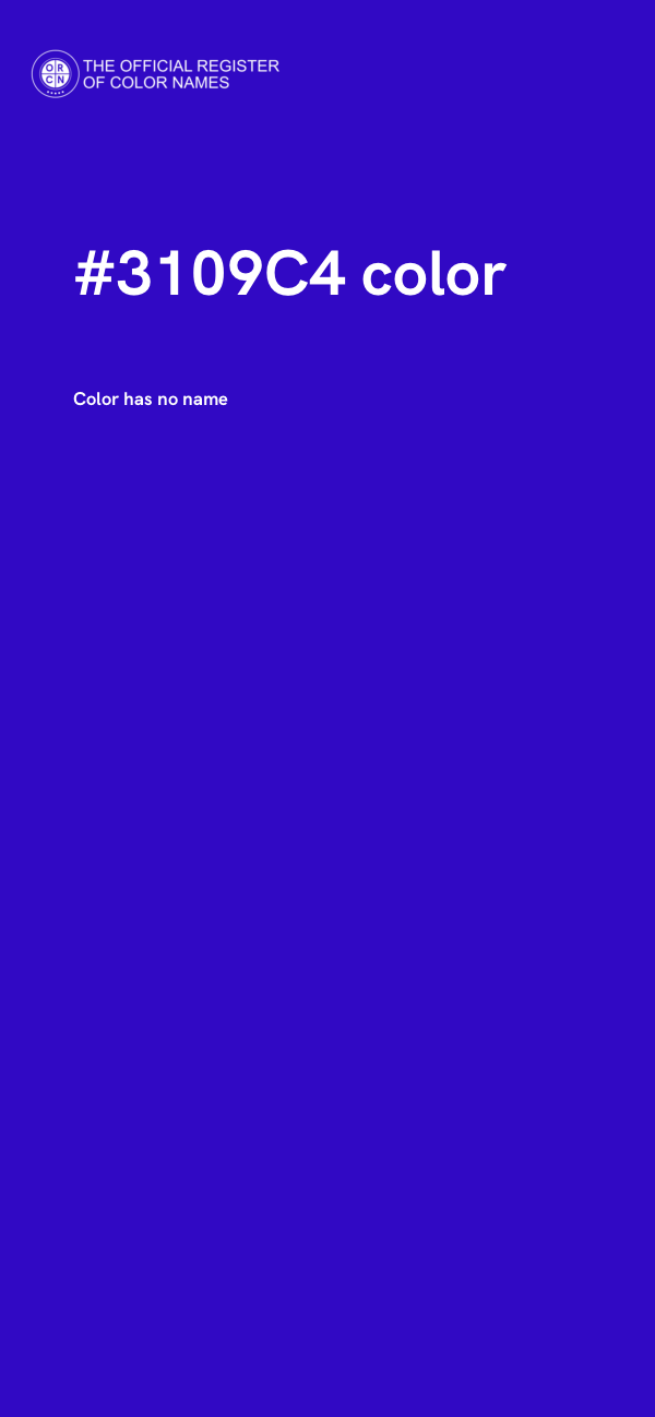 #3109C4 color image